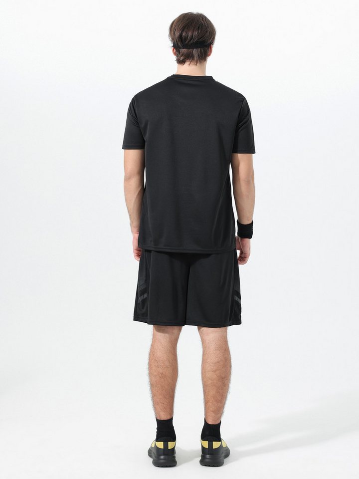 YOUTHUP Sportanzug, Trainingsanzug Herren Set T-Shirt und Kurze Hose Bequeme Passform