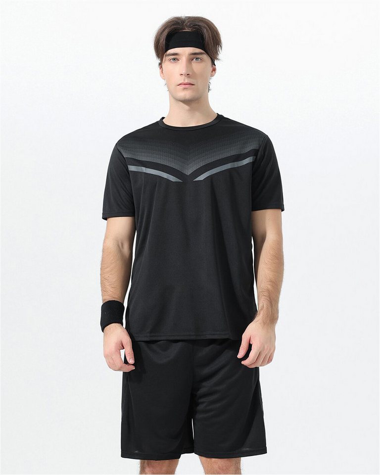 YOUTHUP Sportanzug, Trainingsanzug Herren Set T-Shirt und Kurze Hose Bequeme Passform Bild 5