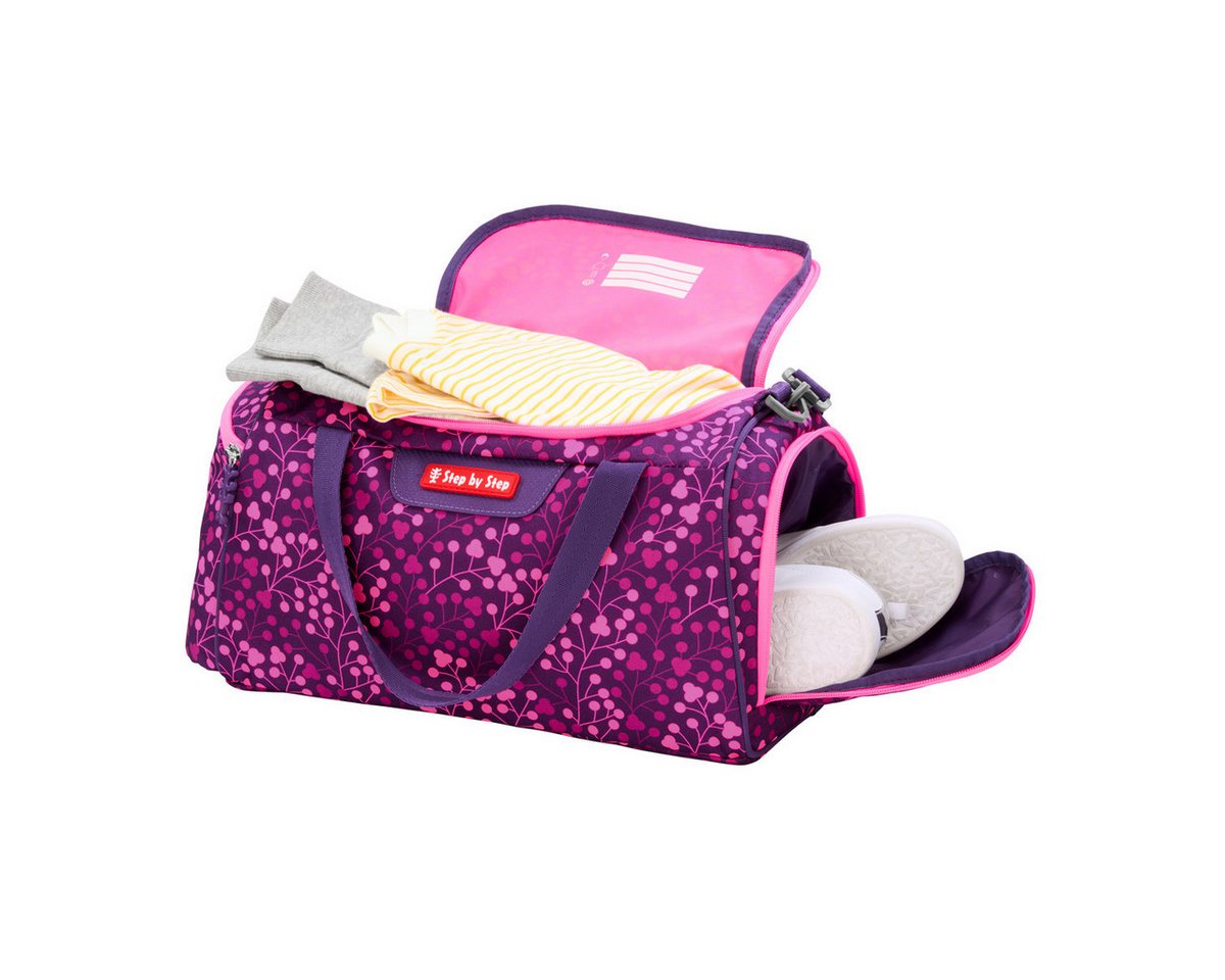 Step by Step Schulranzen Sporttasche Butterfly Night Ina (1 Stück), Sportbeutel, Turnbeutel, Nassfach, 13 Liter