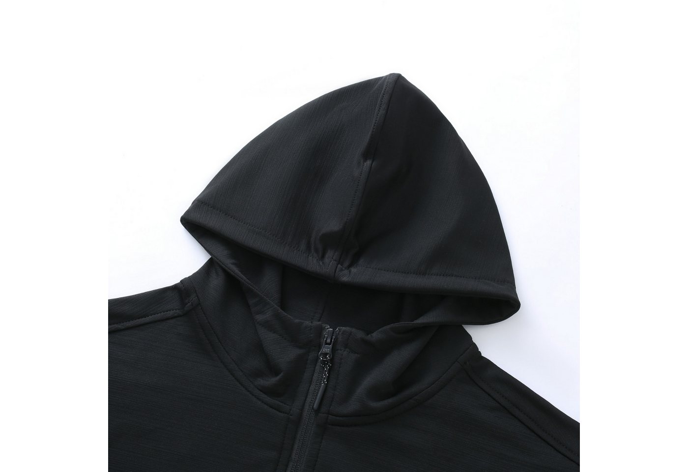 YOUTHUP Outdoorjacke Herren Einfarbige Outdoorjacke mit Kapuze Freizeitjacke Sport Bild 5