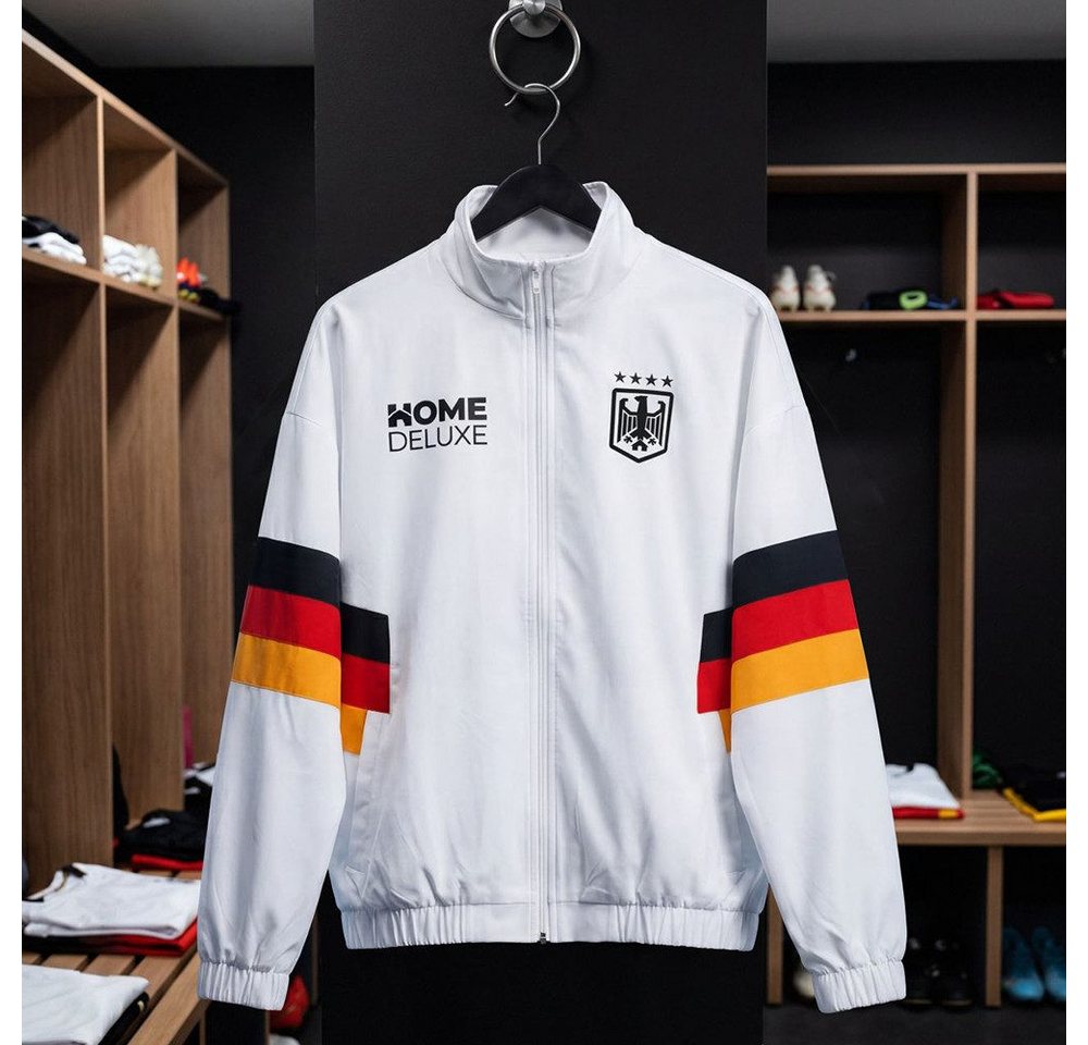 HOME WEAR Trainingsjacke Home Deluxe TEAM DEUTSCHLAND Nahtlose Retro-Jacke, Fußballjacke, Oversize, Sportjacke Bild 2