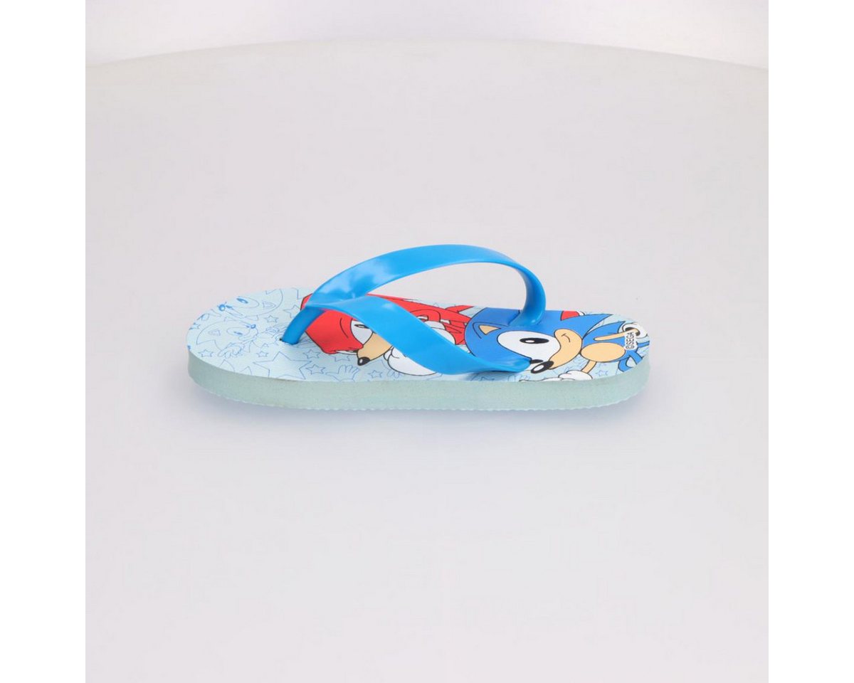 Sonic The Hedgehog Kinder Strandschuhe Zehentrenner Flip Flops Freizeit und Urlaub Badeschuh Bild 2