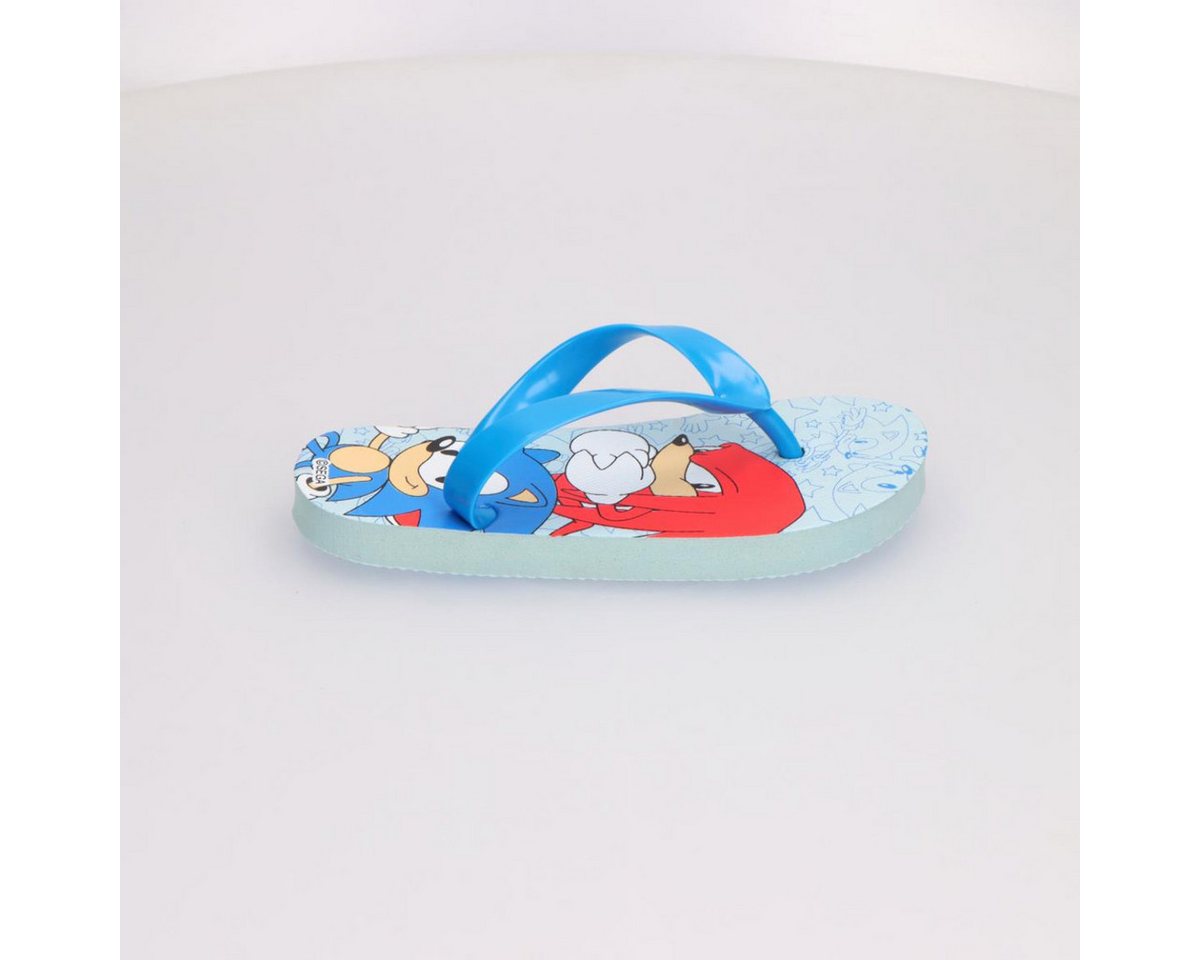Sonic The Hedgehog Kinder Strandschuhe Zehentrenner Flip Flops Freizeit und Urlaub Badeschuh Bild 3