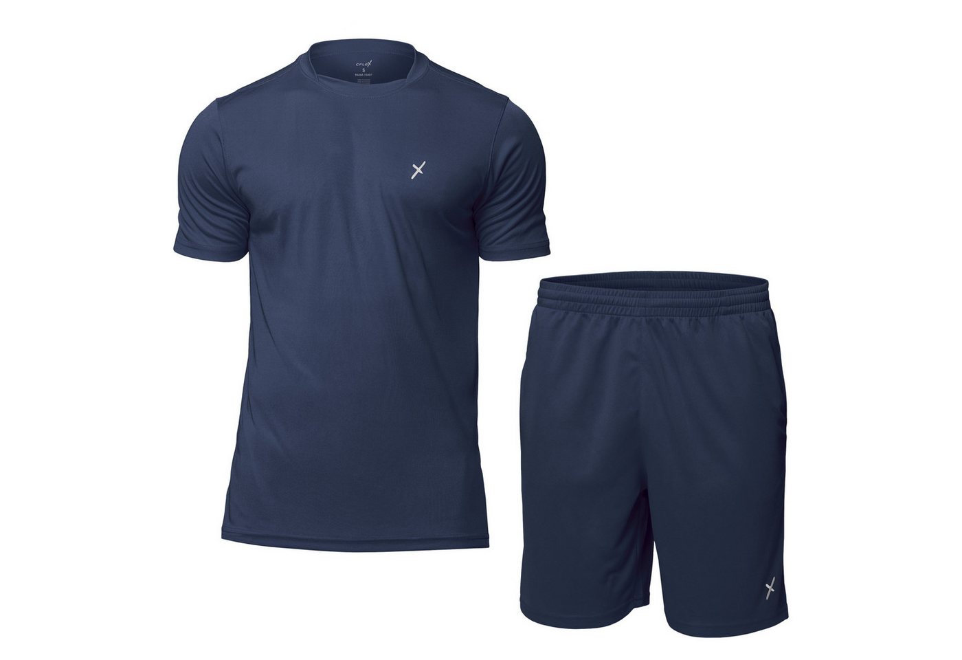 CFLEX Trainingsshirt Herren Sport-Set (2-teilig) - T-Shirt & Shorts - Sportswear Collection Bild 5