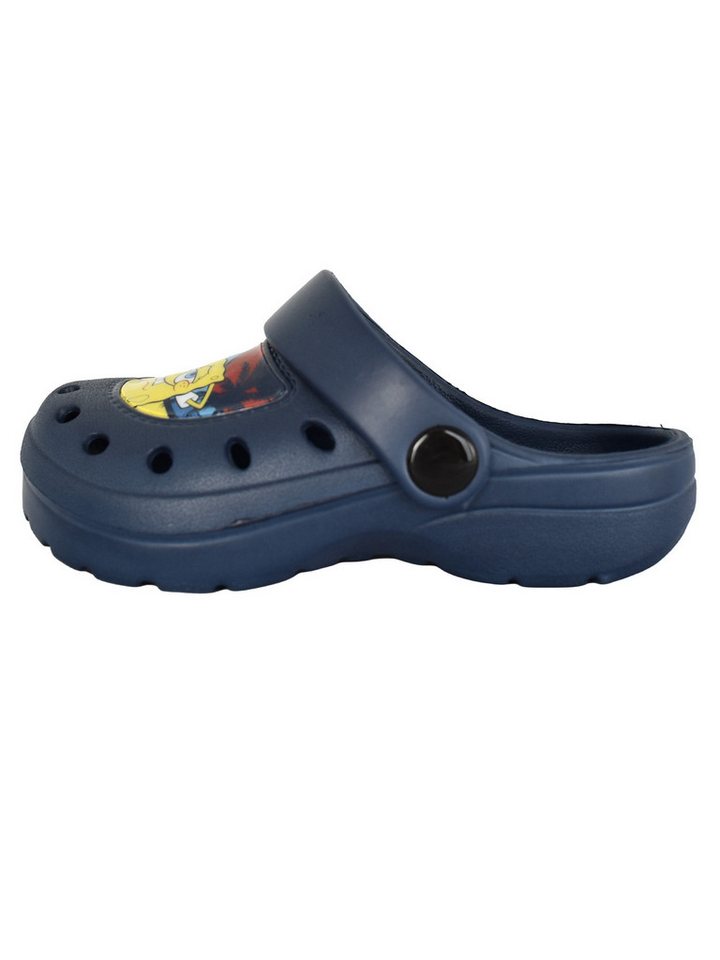 United Labels® Spongebob Schwammkopf Clogs Palme Sandalen Pantoletten Gartenschuhe Badesandale