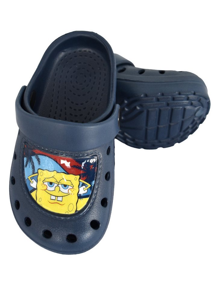 United Labels® Spongebob Schwammkopf Clogs Palme Sandalen Pantoletten Gartenschuhe Badesandale Bild 4