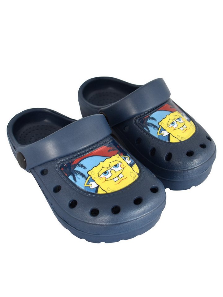 United Labels® Spongebob Schwammkopf Clogs Palme Sandalen Pantoletten Gartenschuhe Badesandale Bild 5