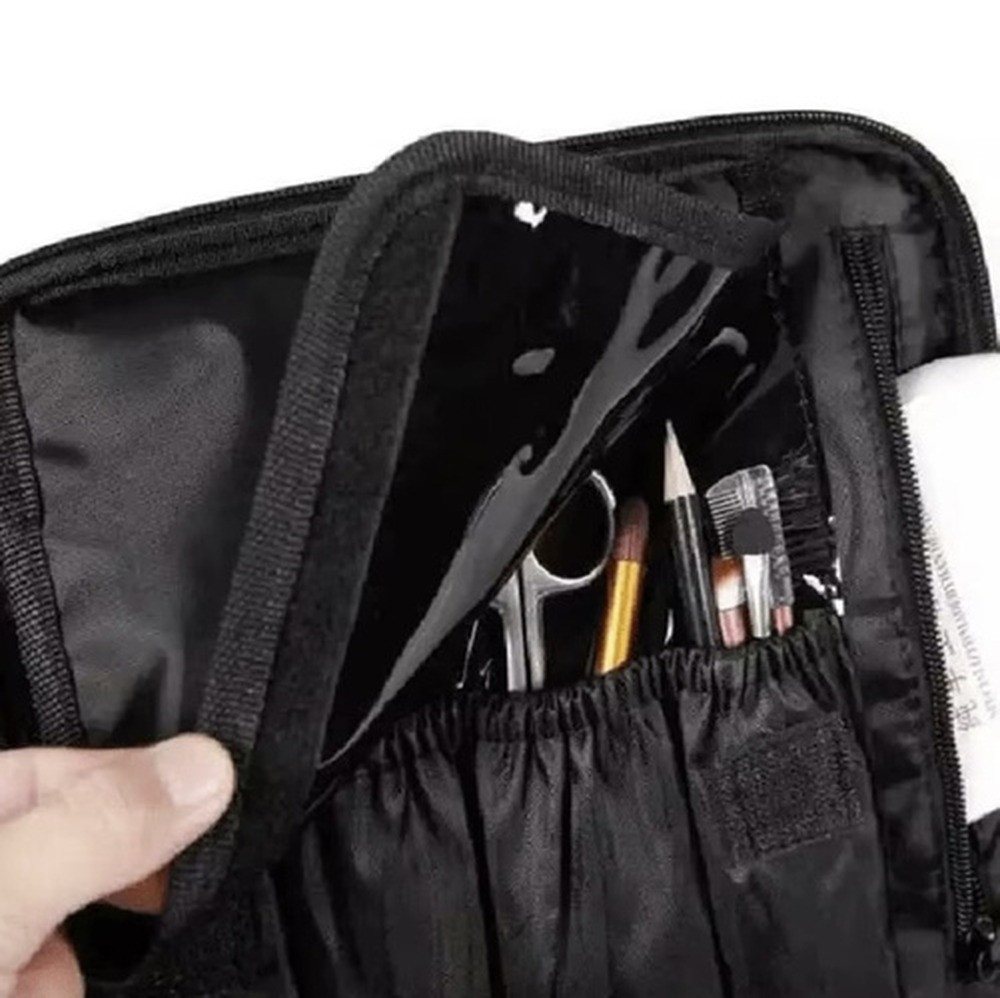 soulima Kosmetiktasche Organizer Kosmetikbox Reisetasche (Spar-Set, schützend), mit doppelseitigem Reißverschluss und Tragegriff Bild 3