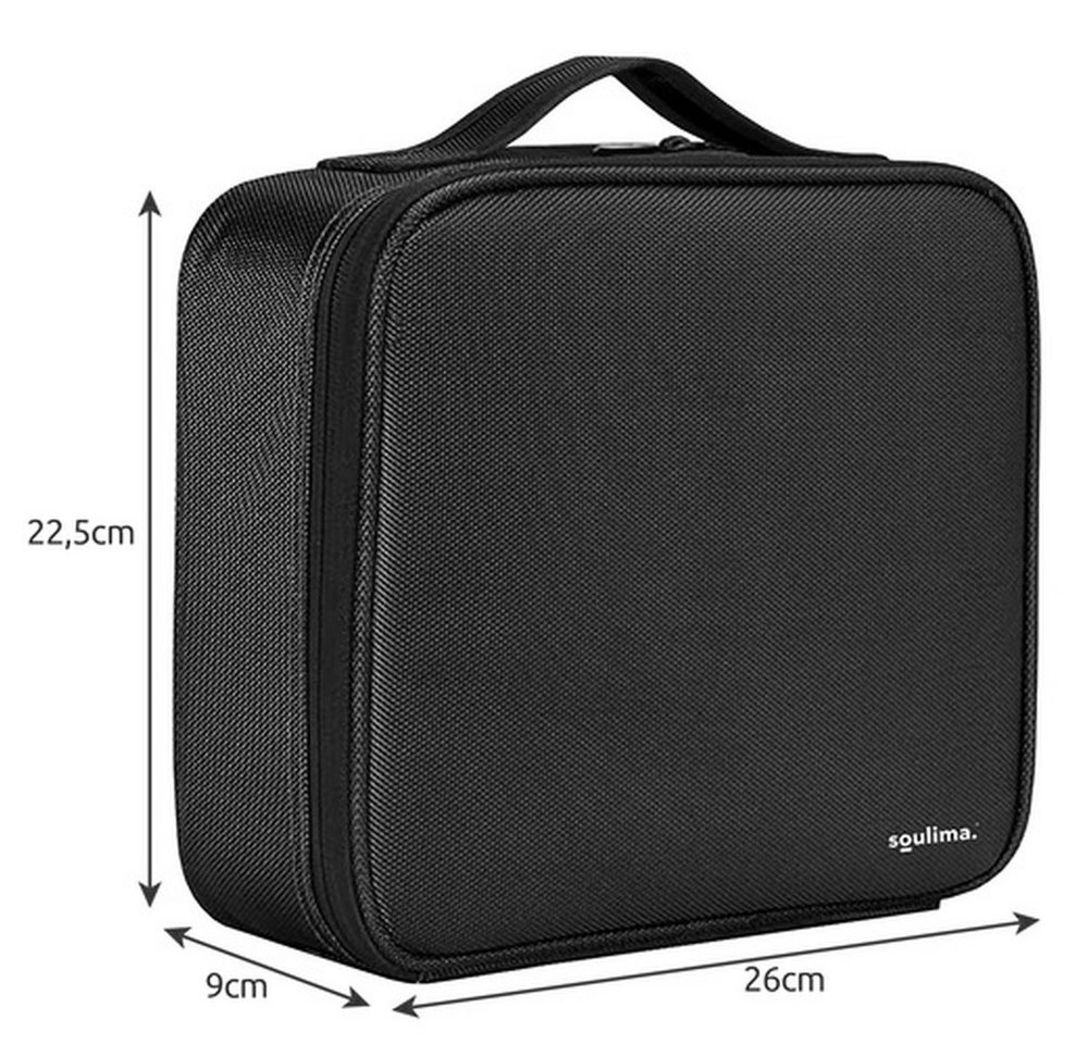 soulima Kosmetiktasche Organizer Kosmetikbox Reisetasche (Spar-Set, schützend), mit doppelseitigem Reißverschluss und Tragegriff Bild 4