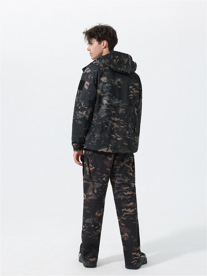 YOUTHUP Freizeitanzug, Herren winddichter, warmer Camouflage-Outdooranzug Bild 2