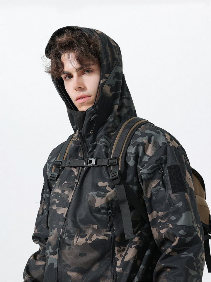 YOUTHUP Freizeitanzug, Herren winddichter, warmer Camouflage-Outdooranzug Bild 3