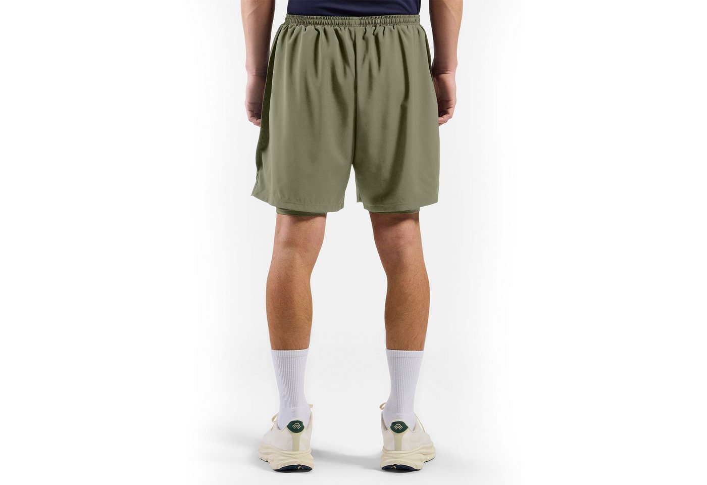 Odlo 2-in-1-Hose 2-in1 Short Essential 6 Inch mit Odlo-Logo auf linkem Bein Bild 3