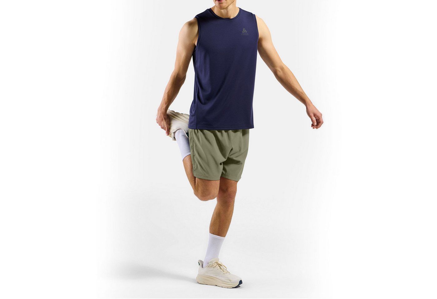 Odlo 2-in-1-Hose 2-in1 Short Essential 6 Inch mit Odlo-Logo auf linkem Bein Bild 5