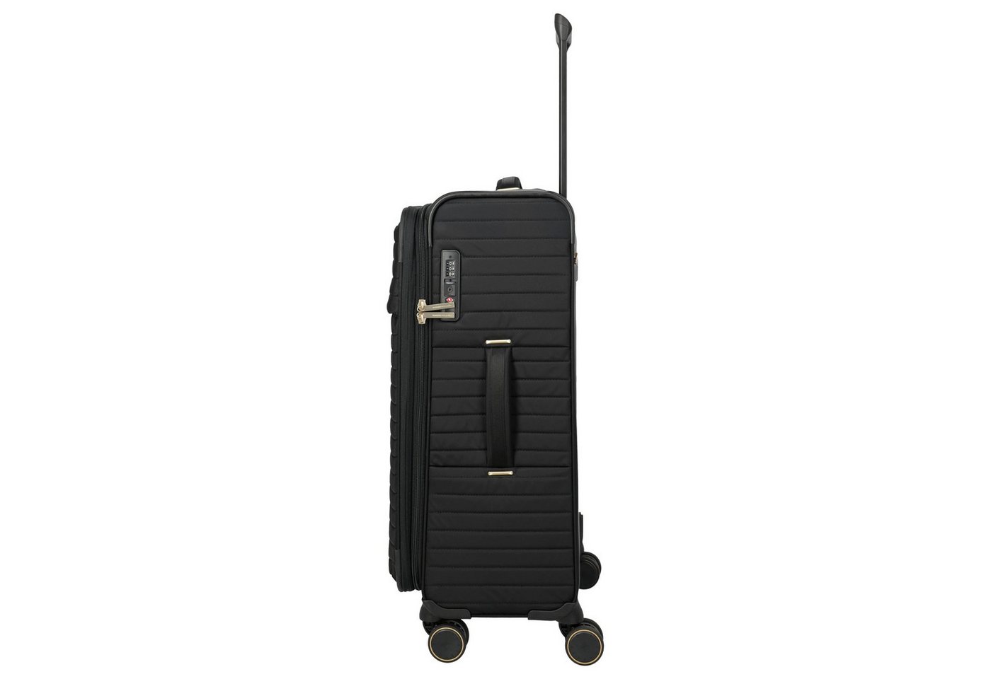 travelite Koffer BARBARA Stepp - 4-Rollen-Trolley M 68 cm erw. (schwarz, 68 cm), 4 Rollen Bild 3