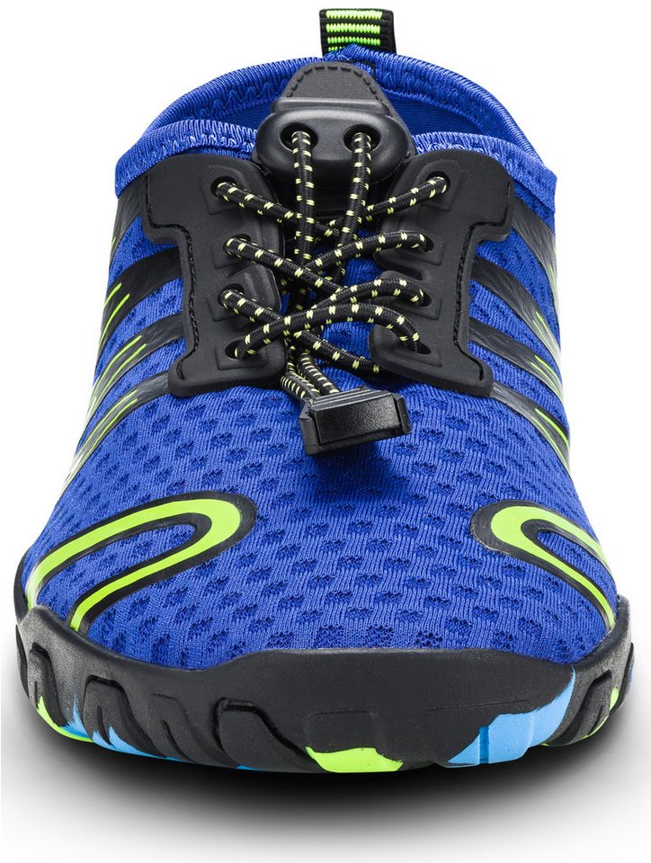 Aqua Speed Gekko Schwimmschuhe Gr. 38 – Blau/Grün + Handtuch inklusive Wasserschuh (Wasserfreundliche Freizeitschuhe – sportlich & stabil zugleich) Weiches Fußbett & stabiler Halt – Komfort bei jedem Schritt Bild 4
