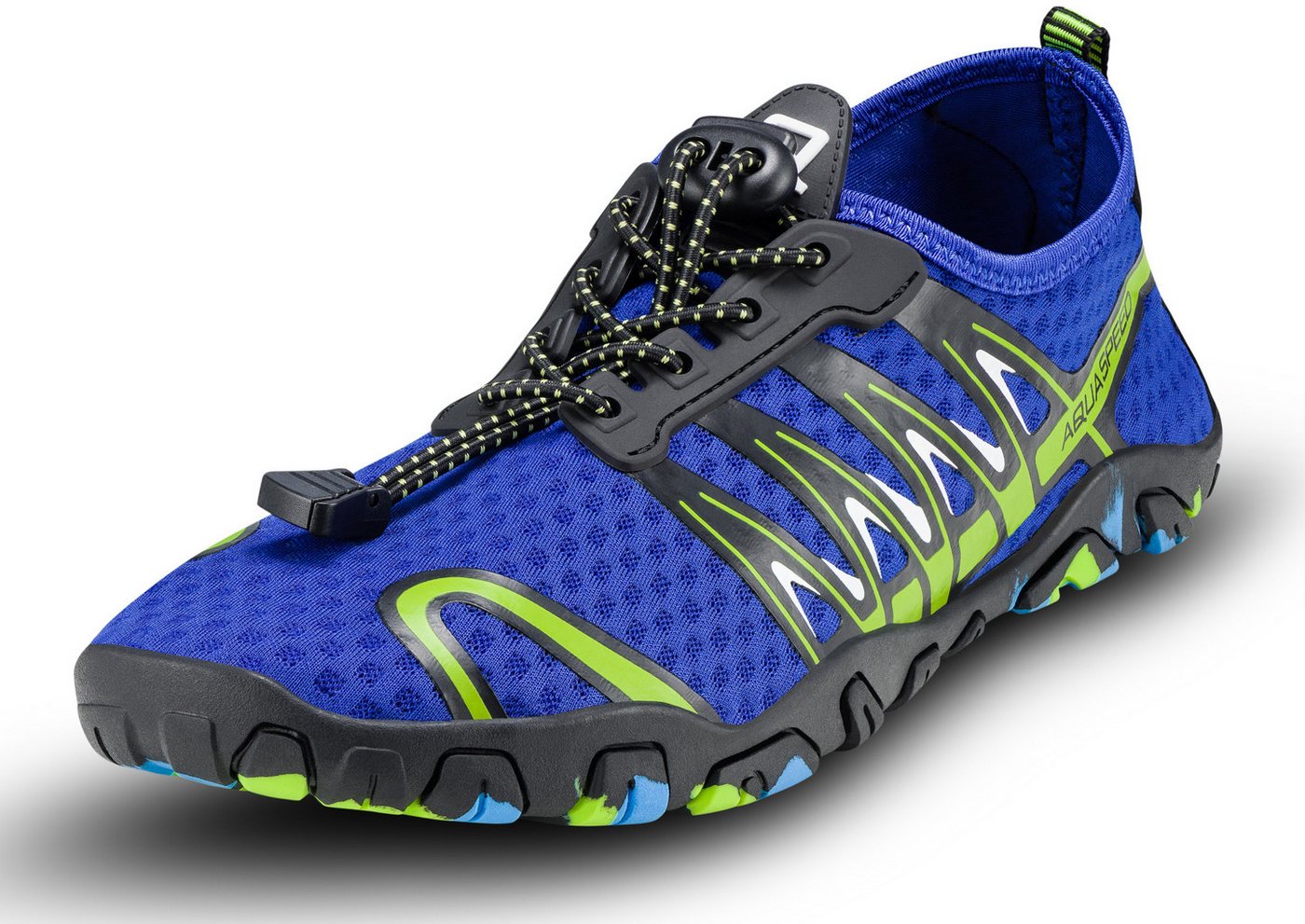 Aqua Speed Gekko Schwimmschuhe Gr. 38 – Blau/Grün + Handtuch inklusive Wasserschuh (Wasserfreundliche Freizeitschuhe – sportlich & stabil zugleich) Weiches Fußbett & stabiler Halt – Komfort bei jedem Schritt Bild 5