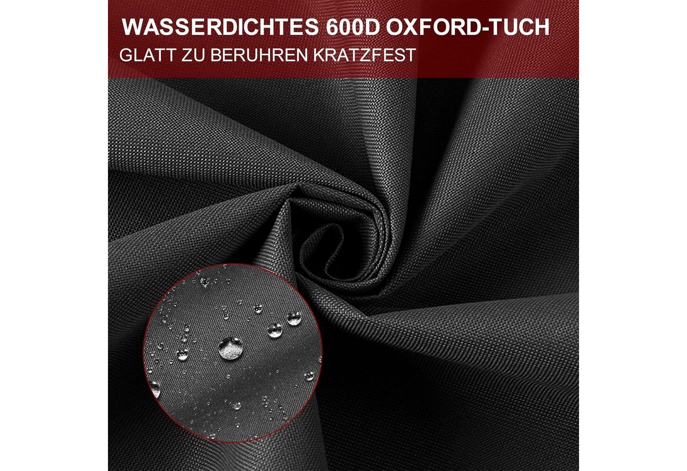 LuxusKollektion Aufbewahrungstasche Geschenkpapier Aufbewahrungstasche Wasserdicht Schwarz 600D Oxford