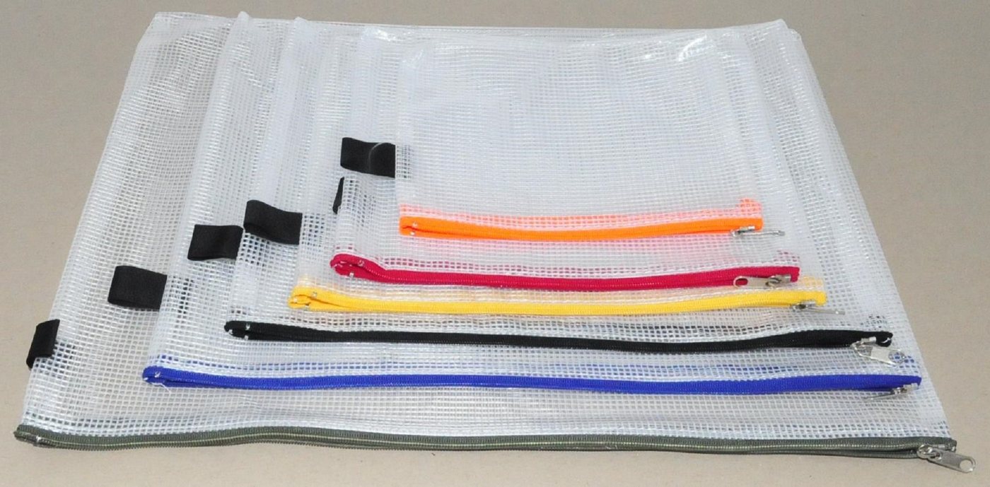 FOLDERSYS Aufbewahrungstasche FolderSys® 40400-94 Reißverschluss-Beutel PVC - 6er Set