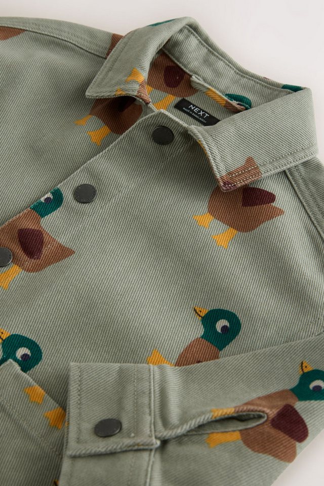 Next Outdoorhemd Twill-Overshirt mit Print (1-tlg) Bild 2
