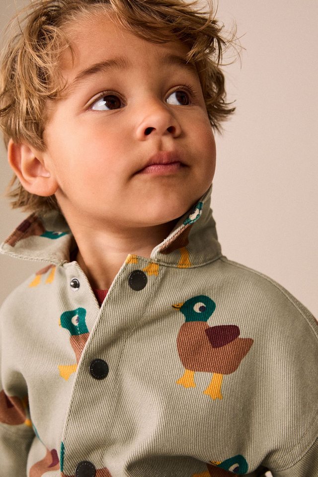 Next Outdoorhemd Twill-Overshirt mit Print (1-tlg) Bild 3