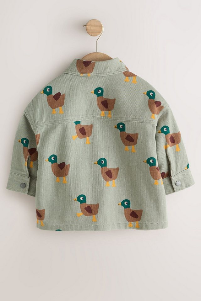 Next Outdoorhemd Twill-Overshirt mit Print (1-tlg) Bild 4