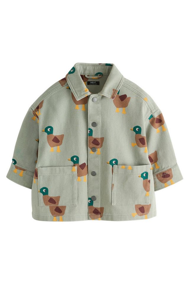 Next Outdoorhemd Twill-Overshirt mit Print (1-tlg) Bild 5