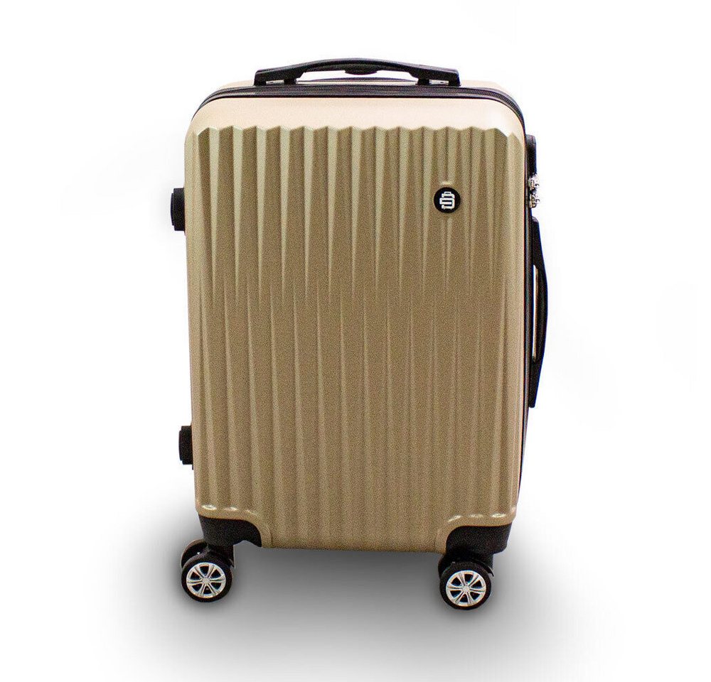 Barut Handgepäck-Trolley Barut Reisekoffer M Modell General Champagner, 4 Rollen Bild 4