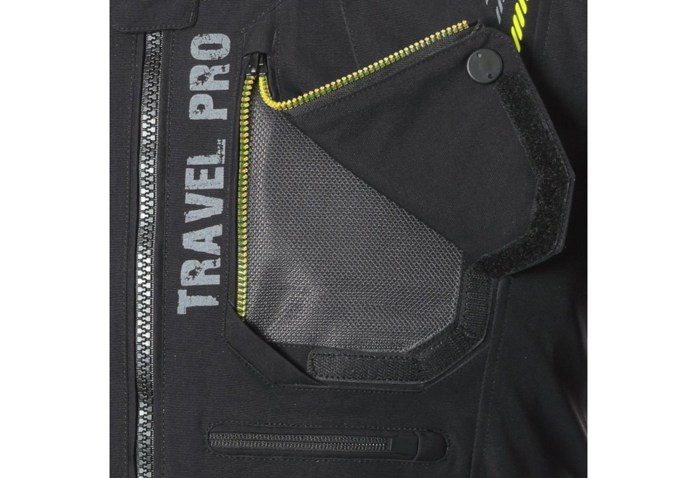 Büse Motorradjacke Büse Travel Pro Textiljacke schwarz / gelb Herren motorradjacke herren Bild 5