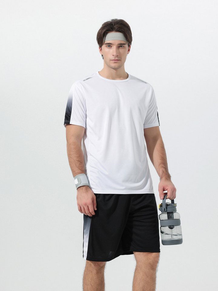 YOUTHUP Sportanzug, Herren Trainingsanzug Regular Fit Casual Shorts & T-Shirt Bild 2