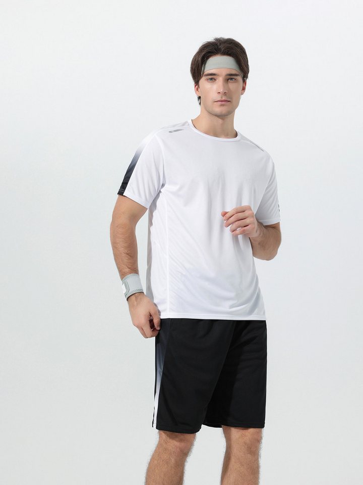 YOUTHUP Sportanzug, Herren Trainingsanzug Regular Fit Casual Shorts & T-Shirt Bild 5
