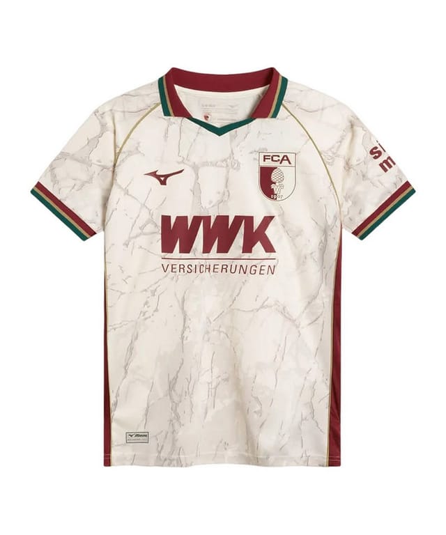 Mizuno Fußballtrikot Mizuno FC Augsburg Trikot Home 2026/2027 Weiß 1. Bundesliga