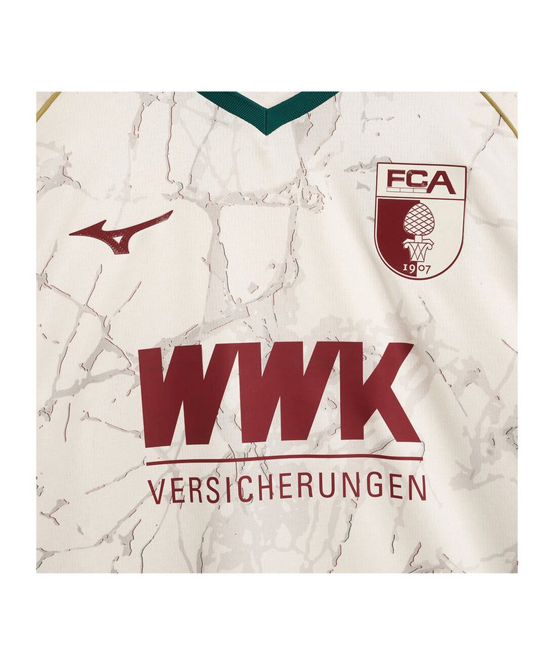 Mizuno Fußballtrikot Mizuno FC Augsburg Trikot Home 2026/2027 Weiß 1. Bundesliga Bild 3