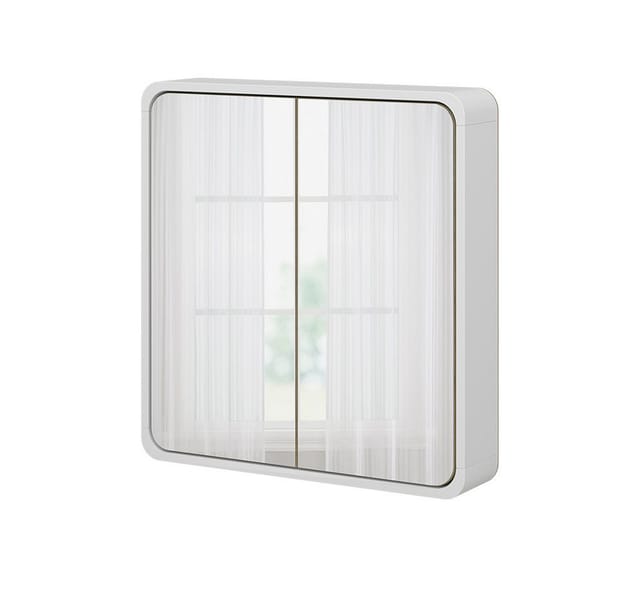 Vicco Badspiegelschrank Arla Weiß/Eiche 60 x 60 cm