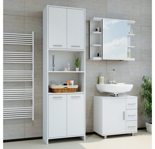 Vicco Badschrank Maris Weiß 56 x 190 cm