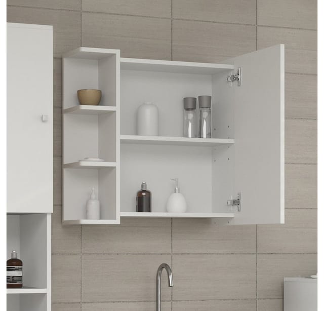 Vicco Spiegelschrank Fynn Weiß 62 x 64 cm