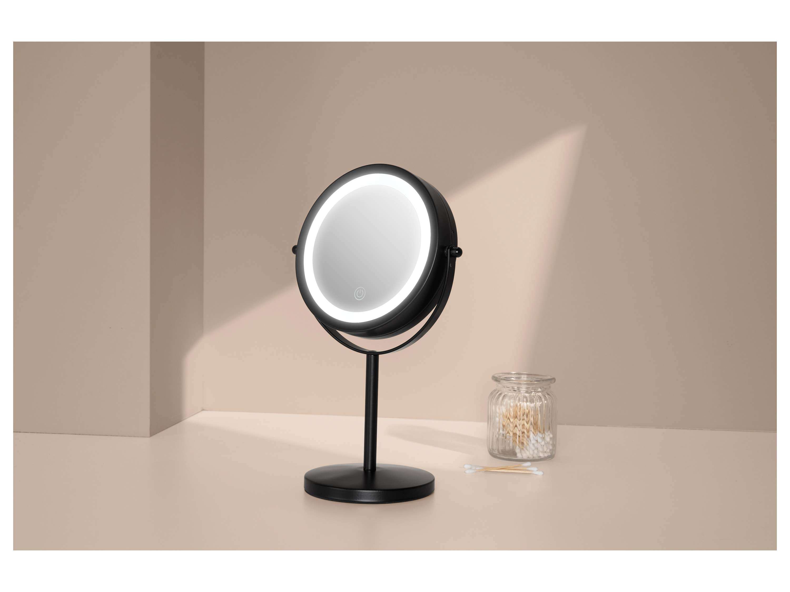CIEN Beleuchteter Make-up-Spiegel (schwarz) Bild 2