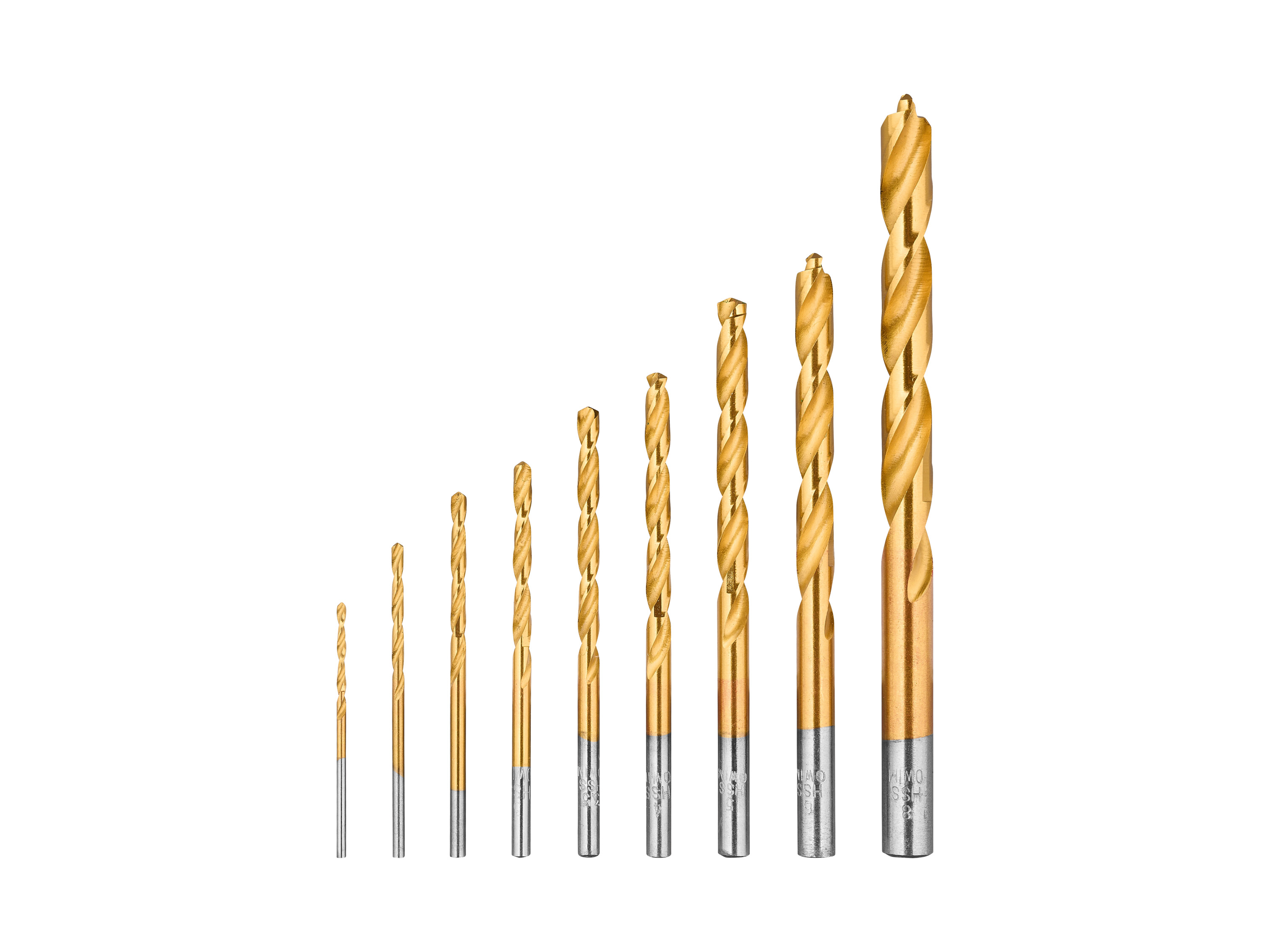 PARKSIDE® HSS-Multifunktionsbohrer-Set / Steinbohrer-Set / Holzbohrer-Set / SDS-Bohrer-Set (HSS-Bohrer-Set 9tlg.)