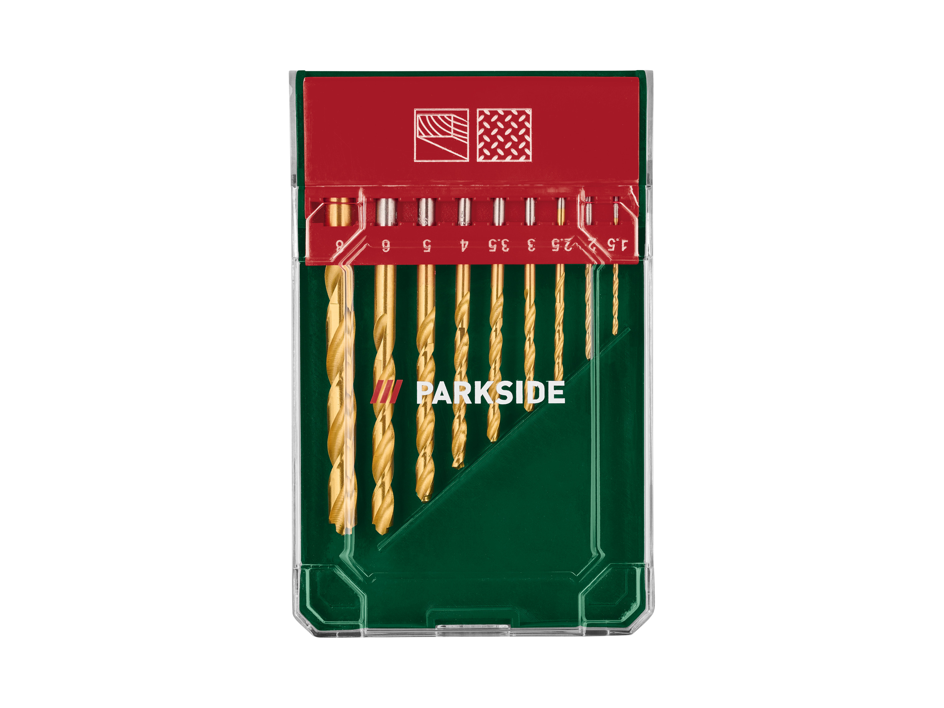 PARKSIDE® HSS-Multifunktionsbohrer-Set / Steinbohrer-Set / Holzbohrer-Set / SDS-Bohrer-Set (HSS-Bohrer-Set 9tlg.) Bild 2
