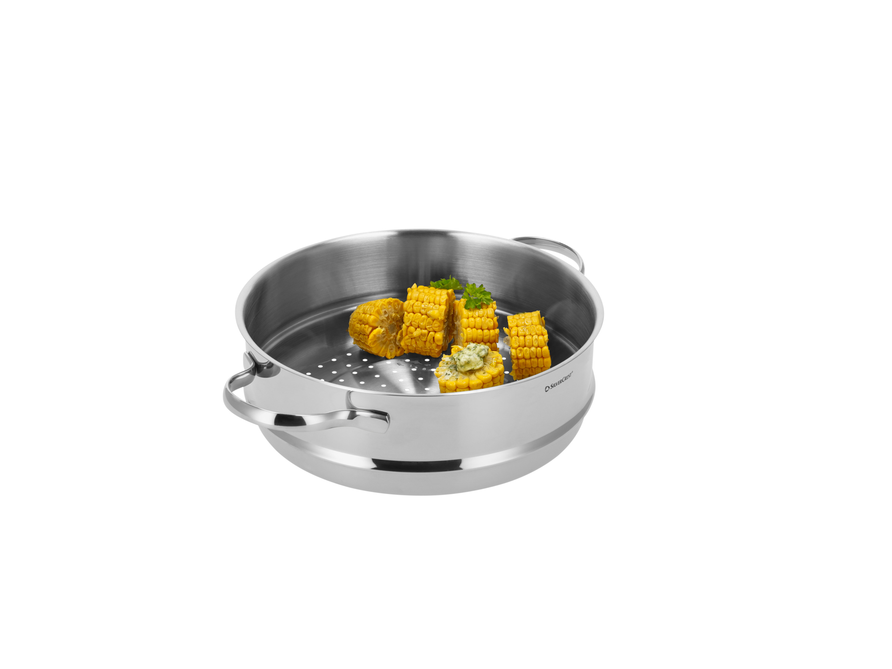 SILVERCREST® Premium-Edelstahl-Dampfgareinsatz, Ø 24 cm Bild 3