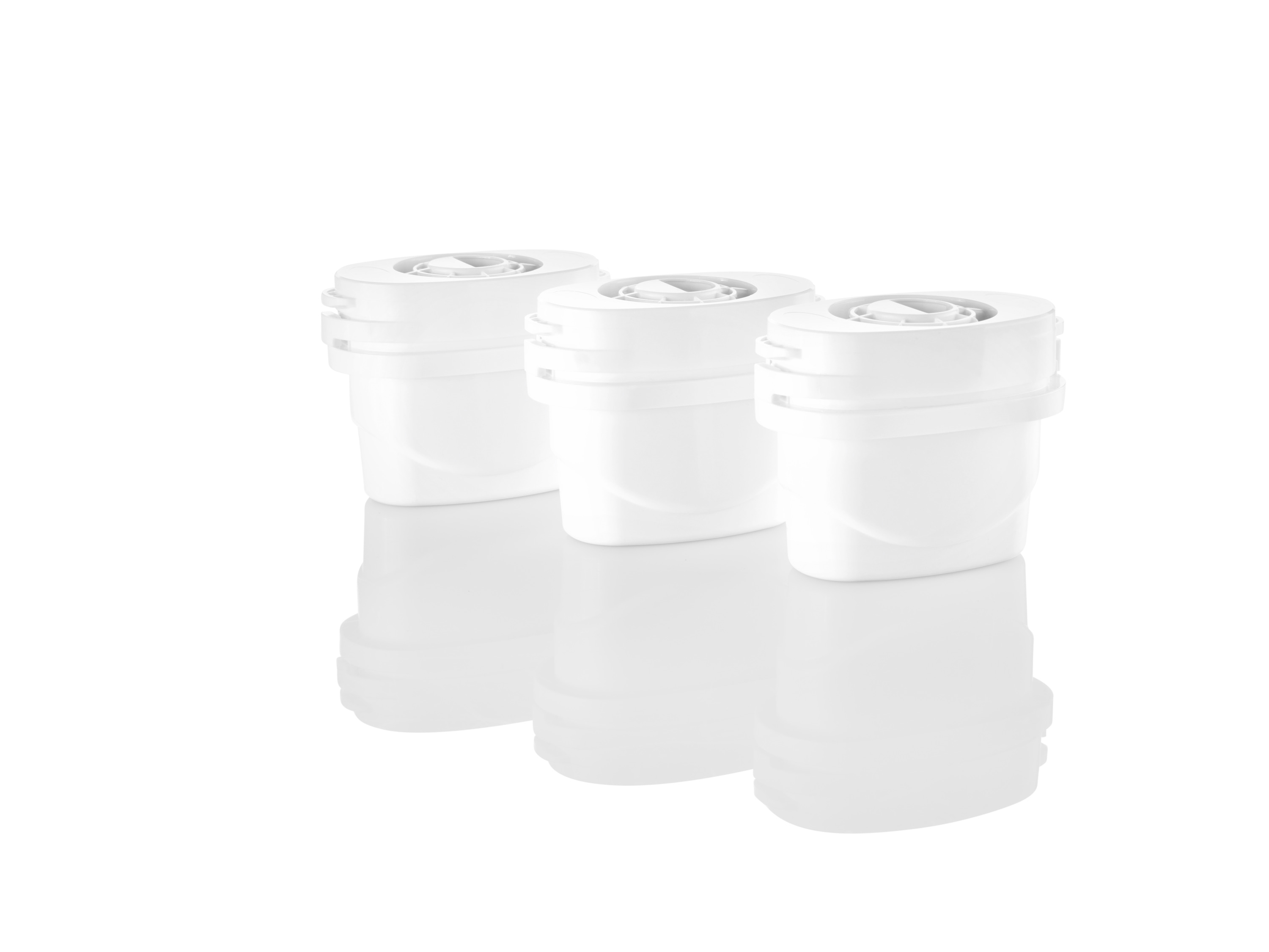 LIVARNO HOME Wasserfilter-Kartuschen, 3 Stück inkl. Adapter für Brita-Wasserkaraffen
