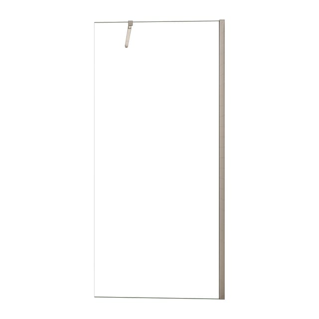 AICA Walk in Duschkabine B.140 x H.200cm Duschwand mit Flexiblen Stabilisatoren 8mm NANO ESG Glas Duschabtrennung Duschtrennwand F084