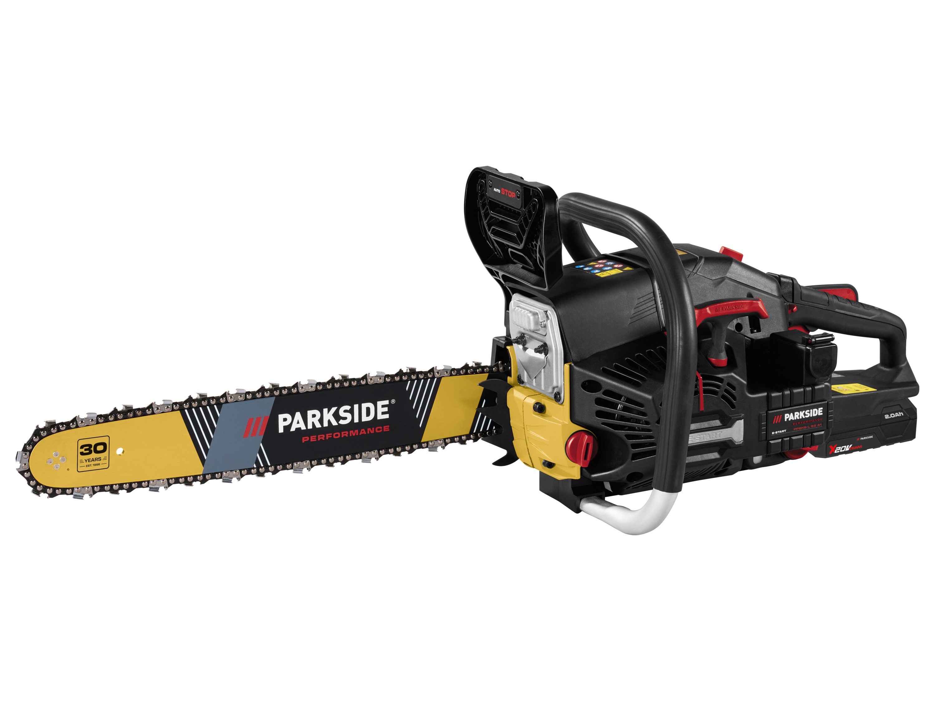 PARKSIDE PERFORMANCE® Benzin-Kettensäge »PPBKS-L 56 A1« mit Elektrostart Bild 2