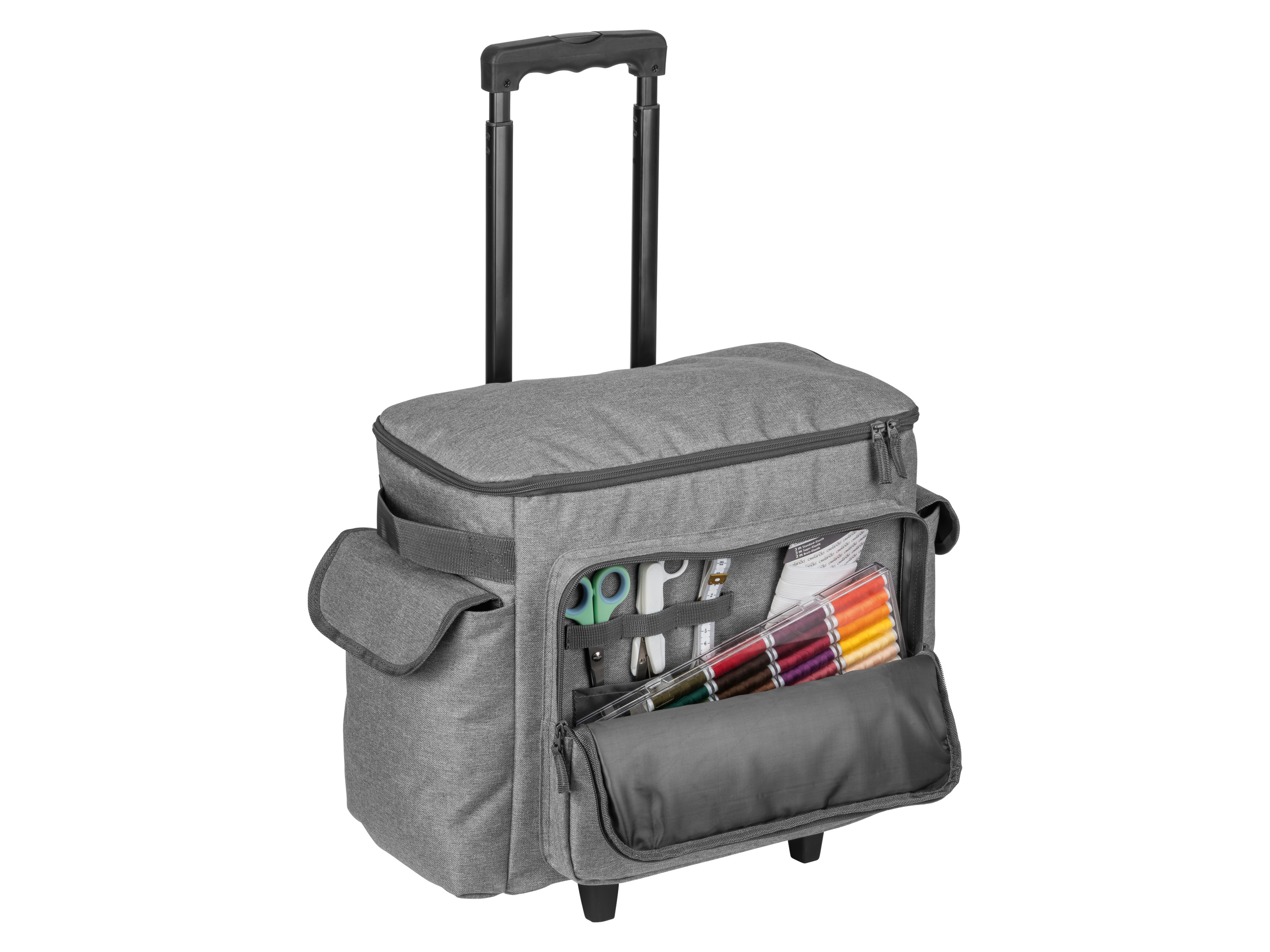 CRELANDO® Nähmaschinen Trolley / Aufbewahrungstasche Strickzubehör Bild 2