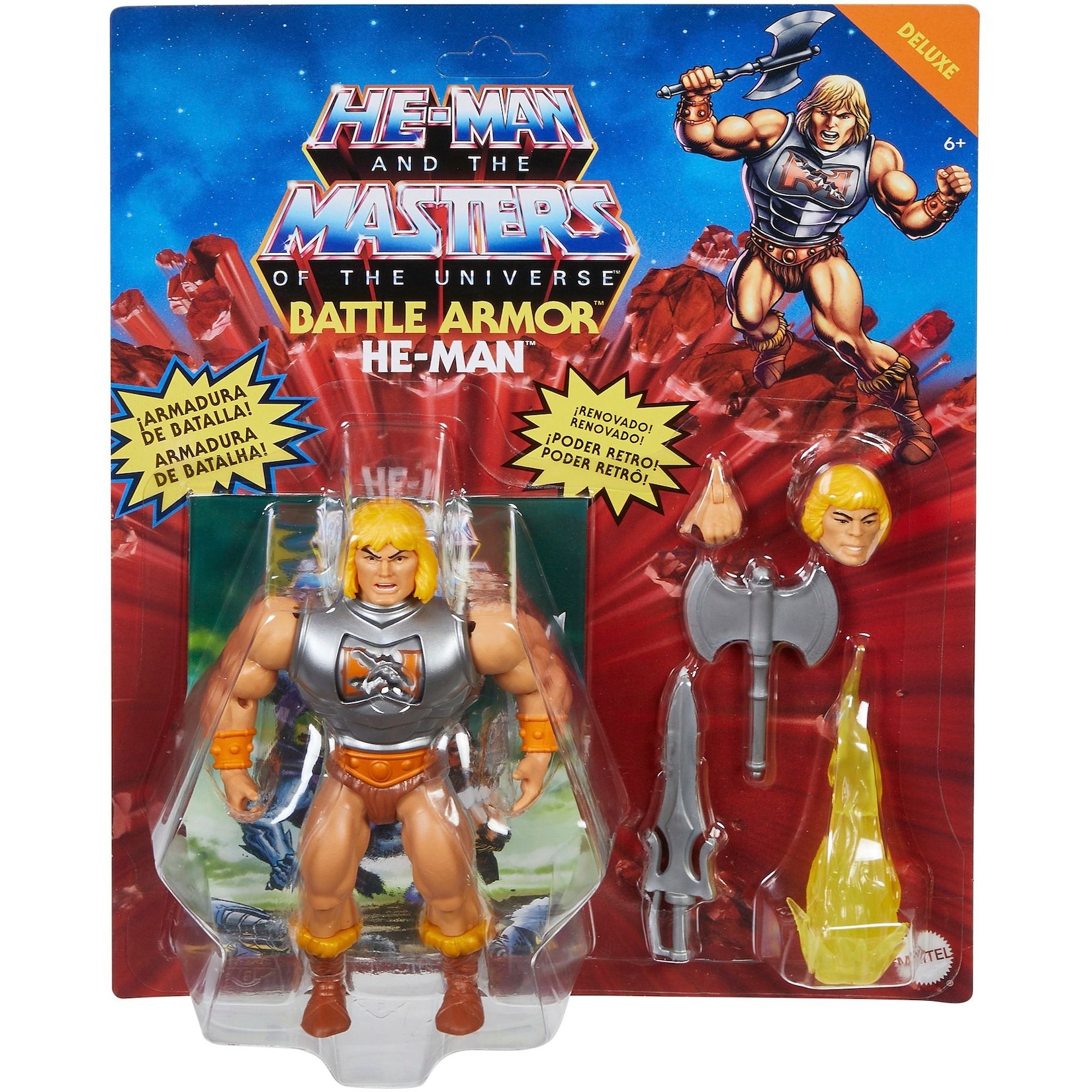 Mattel - Masters of the Universe - Origins Deluxe Actionfigur, 14 cm, He-Man