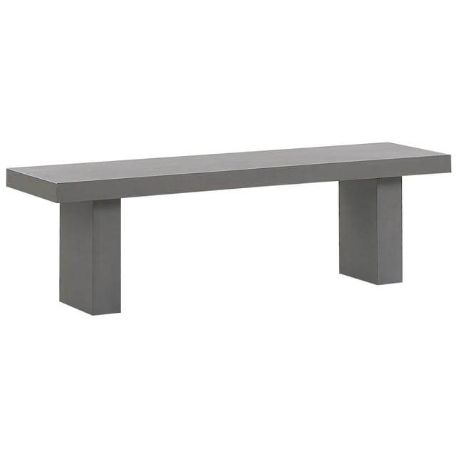 Beliani Gartenbank Grau 40x150x45