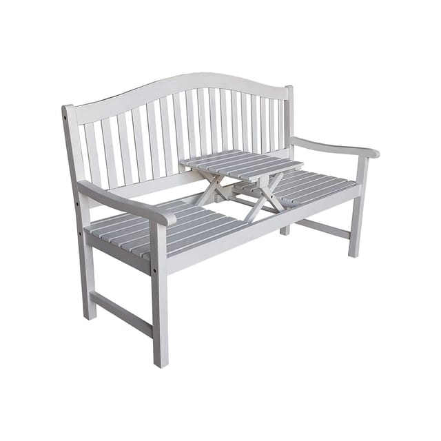 Sedex Gartenbank Utah 3er Sitz Weiß