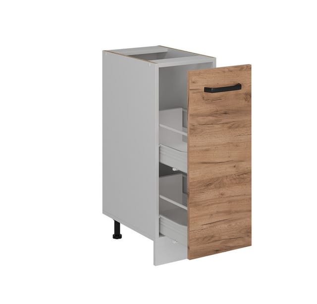 Vicco Apothekerschrank R-Line Goldkraft Eiche 30 cm ohne Arbeitsplatte