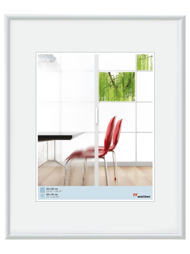 walther design Galeria Kunststoff Bilderrahmen 60x80 cm Weiss