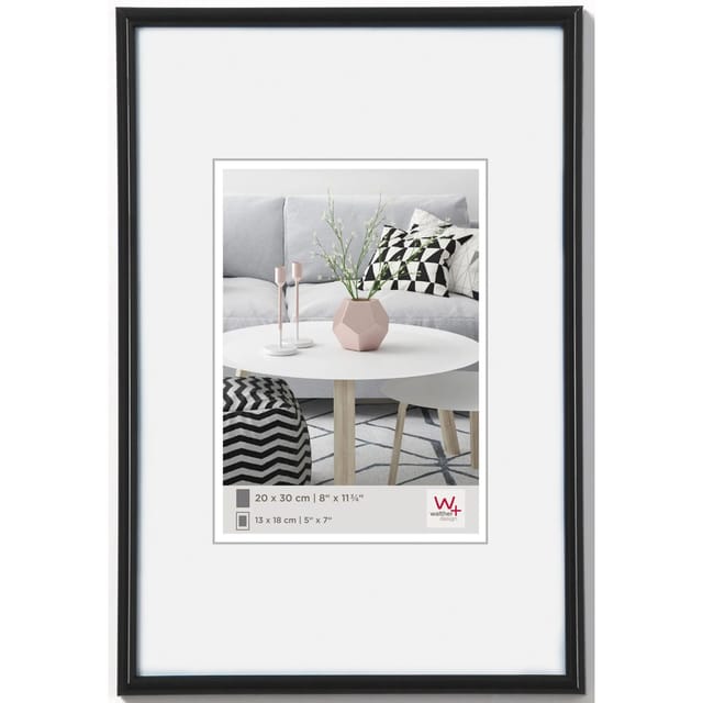 walther design Galeria Kunststoff Bilderrahmen 13x18 cm Schwarz