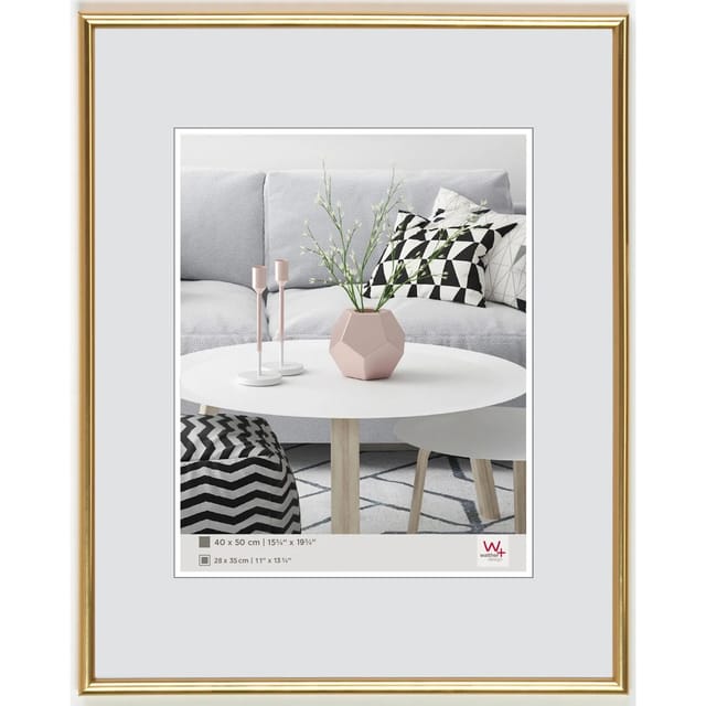 walther design Galeria Kunststoff Bilderrahmen 60x80 cm Gold